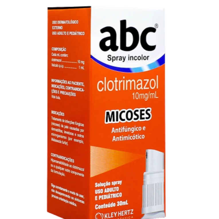 ABC spray micose fungos unha dedo virilha 30mL em Oferta na Shopee