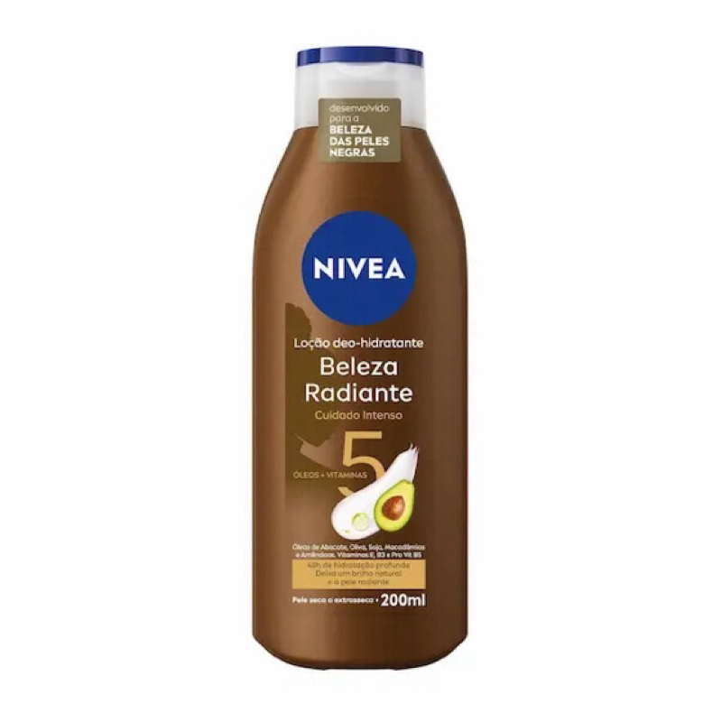 Loção Deo Hidratante Nivea Beleza Radiante Cuidado Intenso 200ml