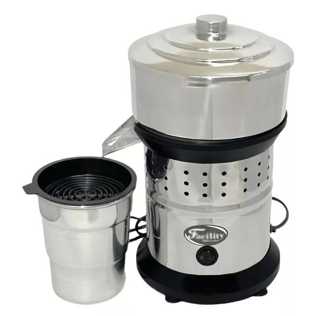 Facility Extrator Espremedor Elétrico Eletrodoméstico 500w Suco Laranja Potente Cor Inox Frequência 60hz