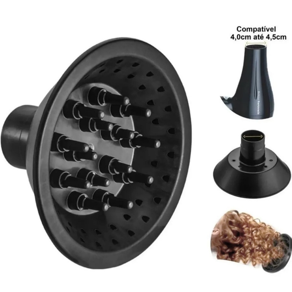 Difusor Secador De Cabelo Cachos Universal Taiff Gama Mondial