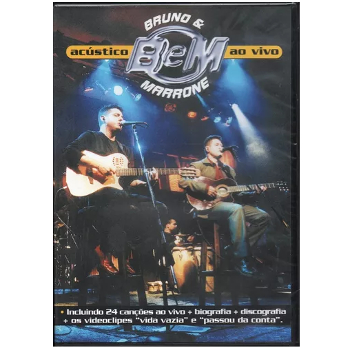 Bruno E Marrone Acústico Ao Vivo - DVD Novo Lacrado