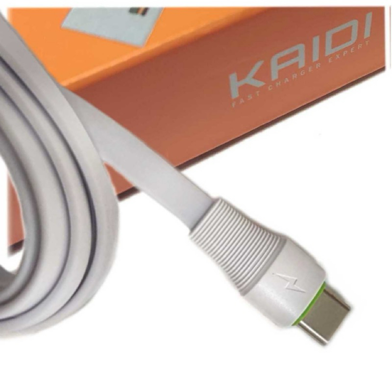Cabo USB kaidi Tipo C KD-332C branco 3m