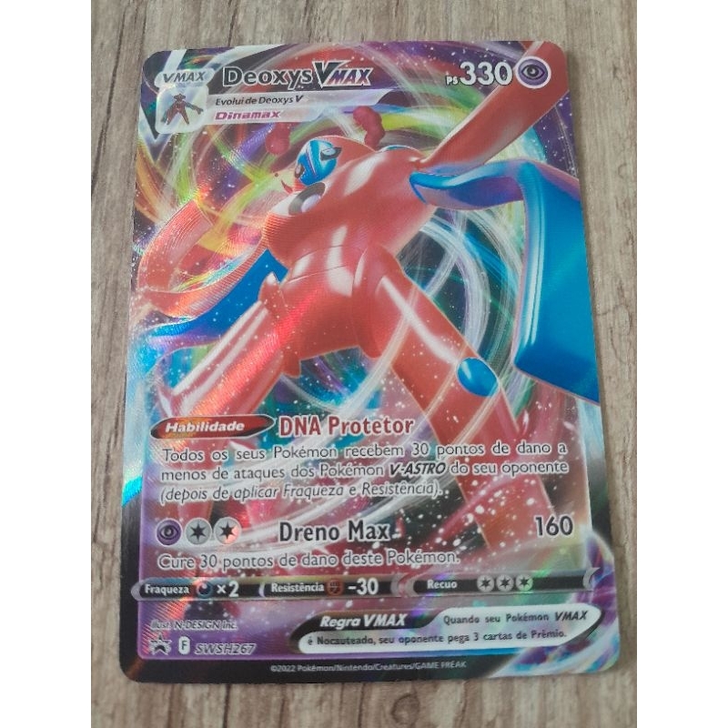 Carta Pokemon Promo Ultra Rara Deoxys V Max Original SP
