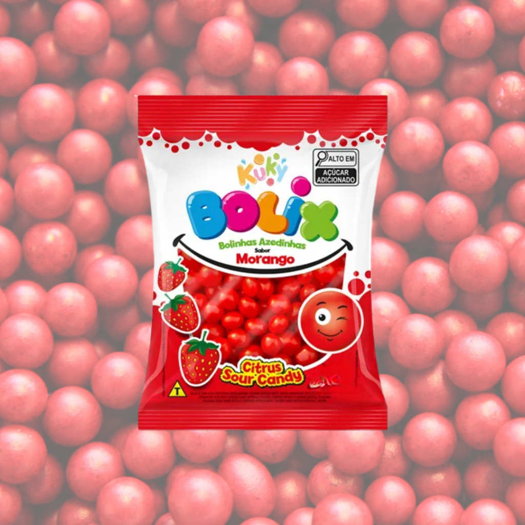 Bala de Goma Bolix Confeitada Azedinho 70g - Kuky