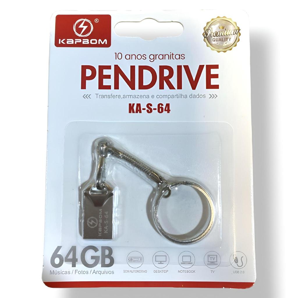 Pendrive 64GB  KA-S-64 ultra veloz Transfira e armazene rapidamente