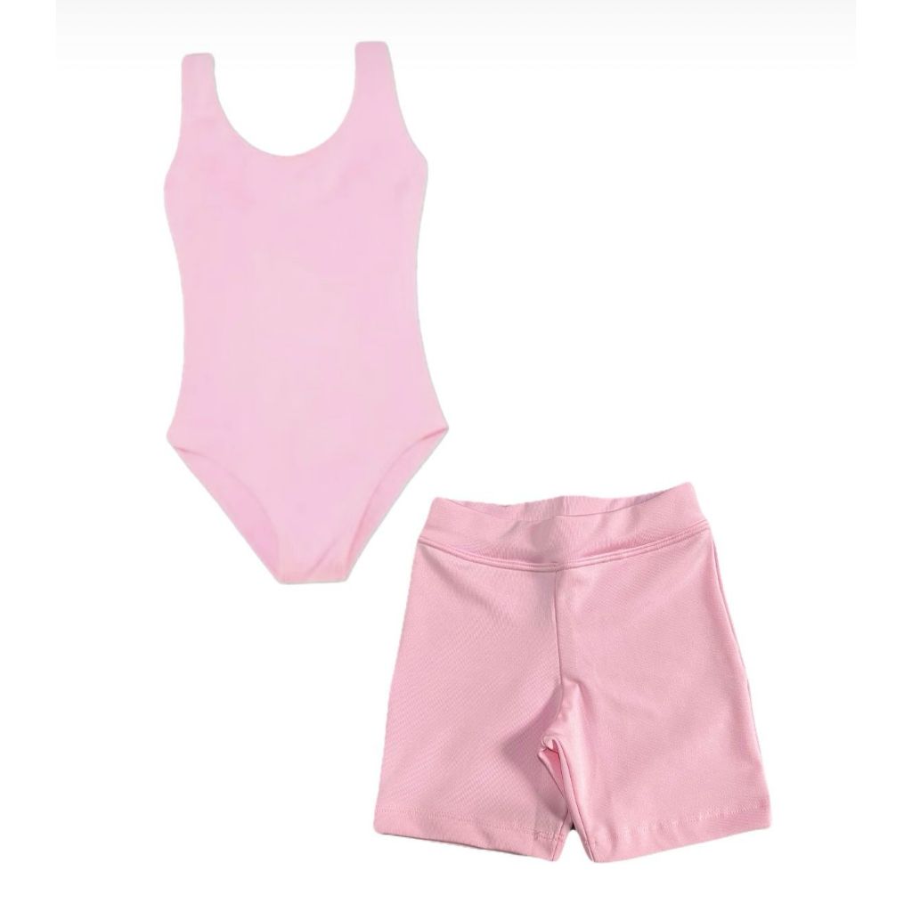 Kit 2 Peças Regata + Short Infantil (Para Ballet/Jazz ou Dia a Dia) - Do 02 ao 16 (Infantil/Juvenil) em Oferta na Shopee