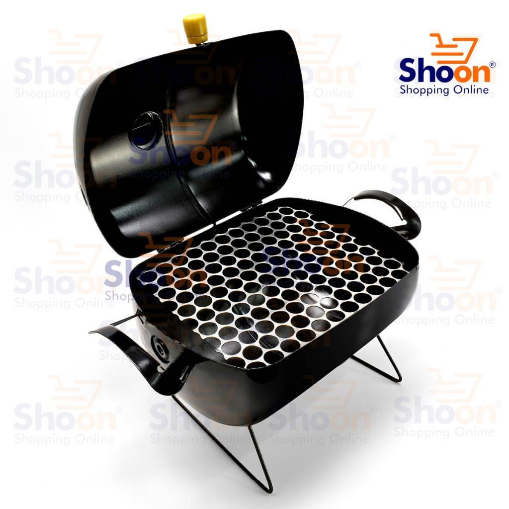 Churrasqueira Bafinho Mini Móvel Bafo Portátil Tambor Preta Churrasco Fácil de Transportar