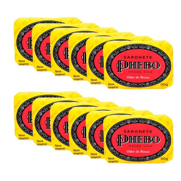 KIT SABONETE PHEBO ODOR DE ROSAS - 8 UNIDADES