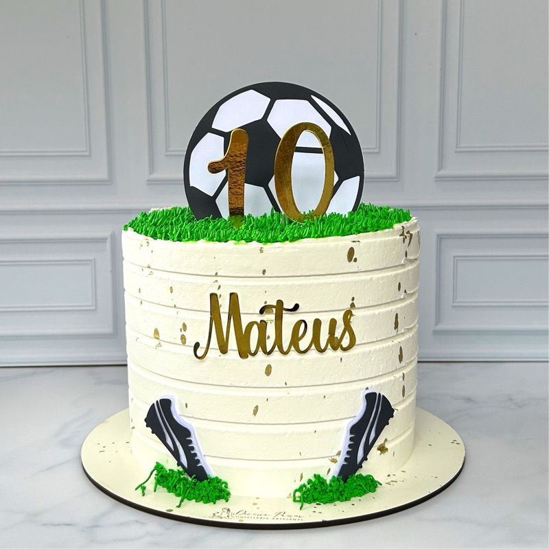 Topper de Bolo Futebol - Topo de Bolo Personalizado Futebol - Festa Futebol