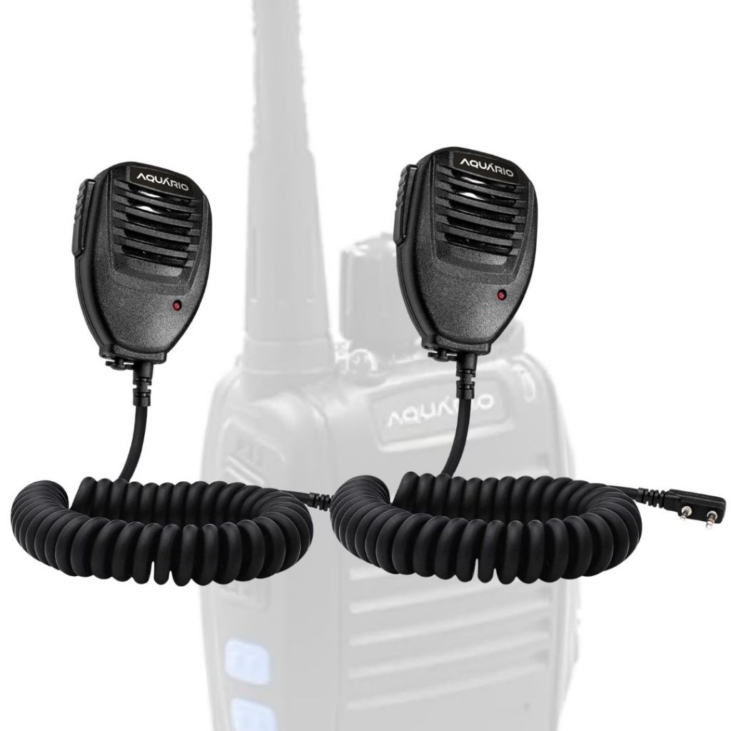 2 Microfone PTT Lapela Baofeng 777S 888S Aquário Ht Rádio Walk Talk radiocomunicador amador portátil