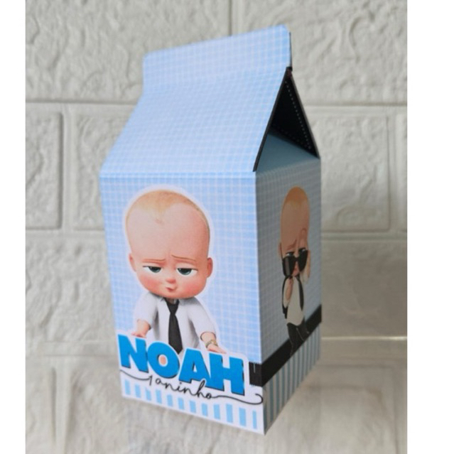 Caixinha Milk Poderoso Chefinho personalizada para Festa - PEGUE E MONTE