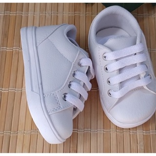 Tênis branco estiloso 16 ao 22 bebê unissex menina e menino sapatinho para bebe sapato calçado infantil  calçados tenis em Oferta na Shopee