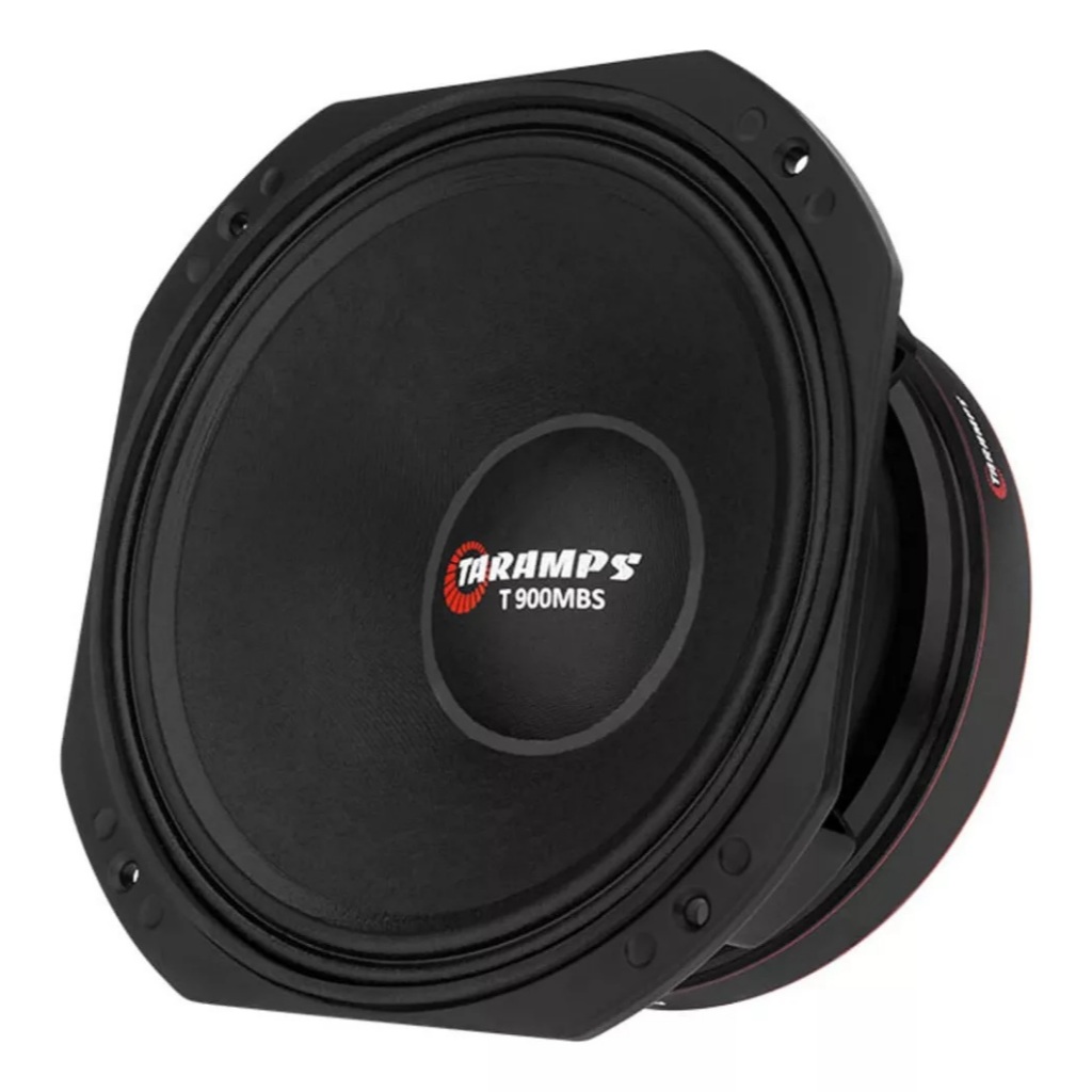 Alto Falante Médio Grave Taramps T 900 MBS 10 Polegadas 450W RMS 6 Ohms T900 Quadrado