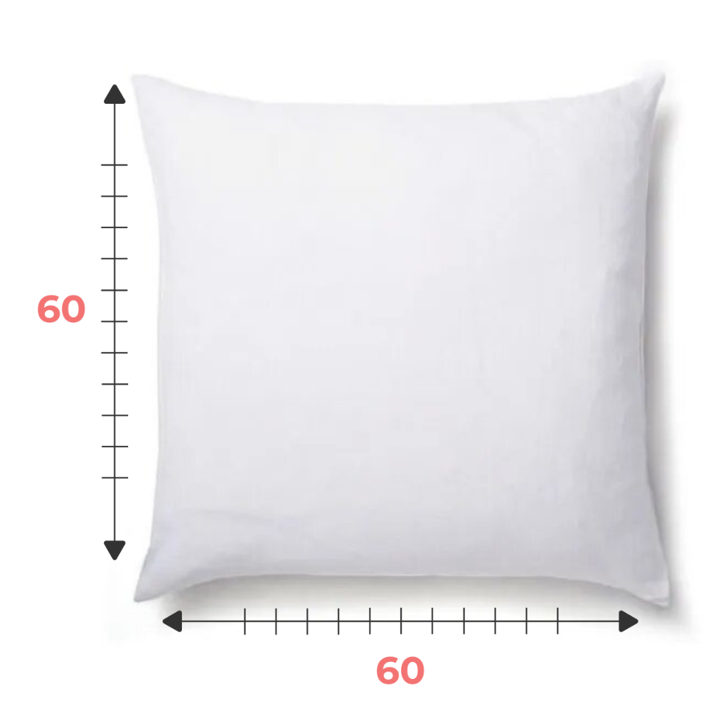 Almofada Cheia 60x60 Almofadão Impermeável Grande 100% Algodão Várias Cores e Estampas — imagem 2 de 2