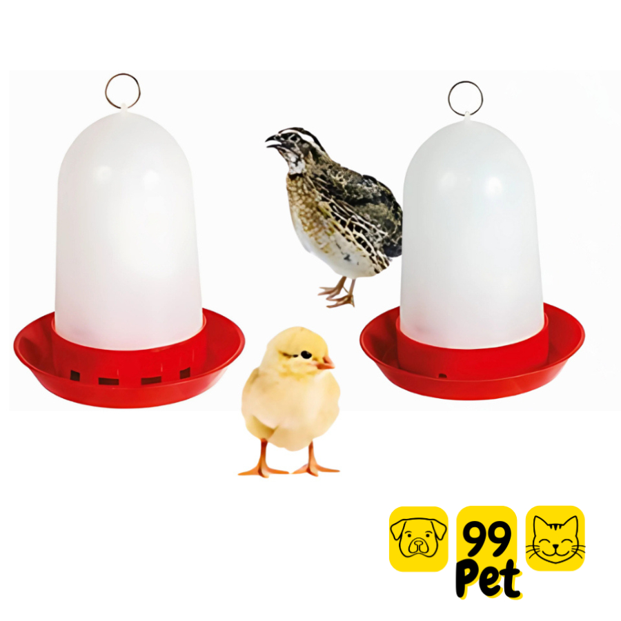 kit 1 Comedouro 1 Bebedouro Aves Frango Codorna Pintinho 750ml passáros galinha automatico em Oferta na Shopee