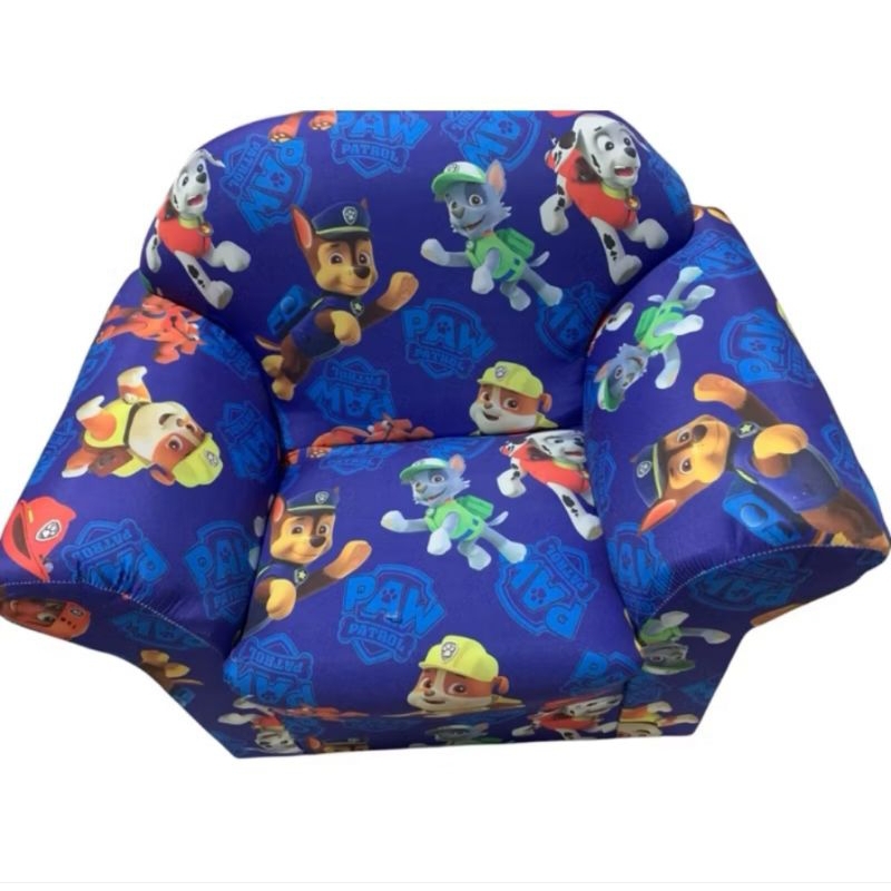 Sofá Patrulha Canina AZUL SOMENTE 1 SOFÁ POR COMPRA Marca Duarte Brinquedos Sofá Infantil para criança de até 4 anos