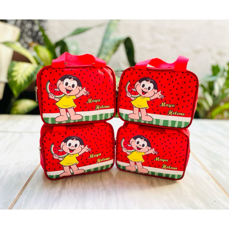 Bolsinha Magali Personalizada Com Nome e Idade - Lembrancinha de Aniversário Infantil - Maletinha - Necessarie
