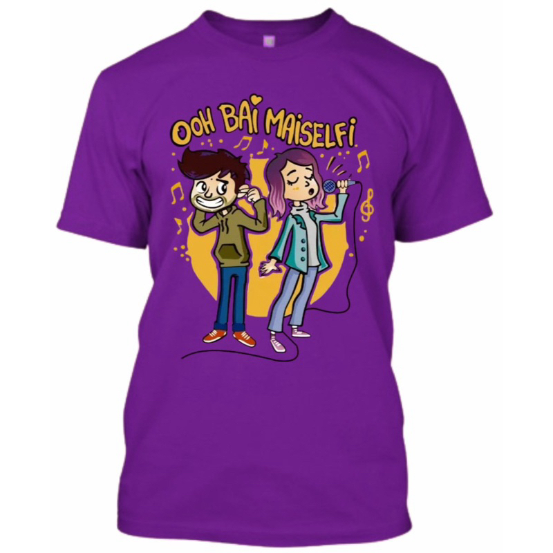 Camisa Gabriel e Shirley Camiseta roxa Gabriel e Shirley  Blusa Infantil Gabriel e Shirley Show Festa