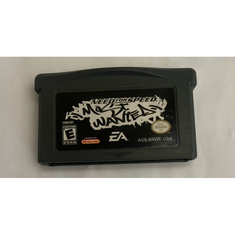 Need for speed most Wanted game boy advance