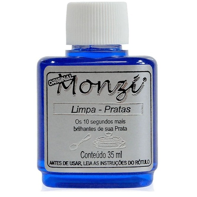 Monzi Original 35ml | Limpa Prata, Limpa Ouro, Limpa Chapeado e Flanela – Variações em Oferta na Shopee