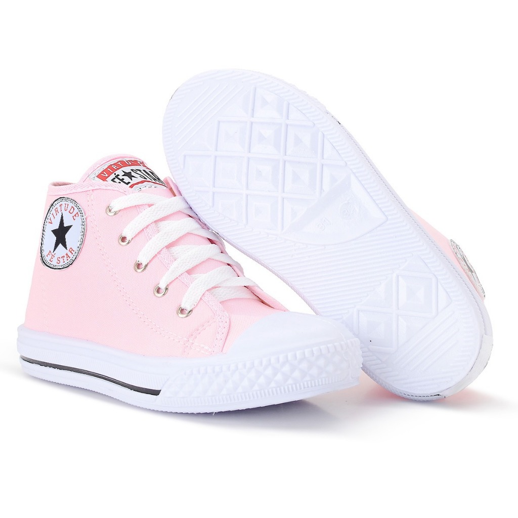 Tênis Botinha Star Infantil Menina e Menino Masculino e Feminino Casual Qualidade Confort Promoção