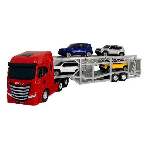 BRINQUEDO CAMINHÃO IVECO S-WAY – CEGONHEIRA JEEP RENEGADE – USUAL BRINQUEDOS – REF. 686