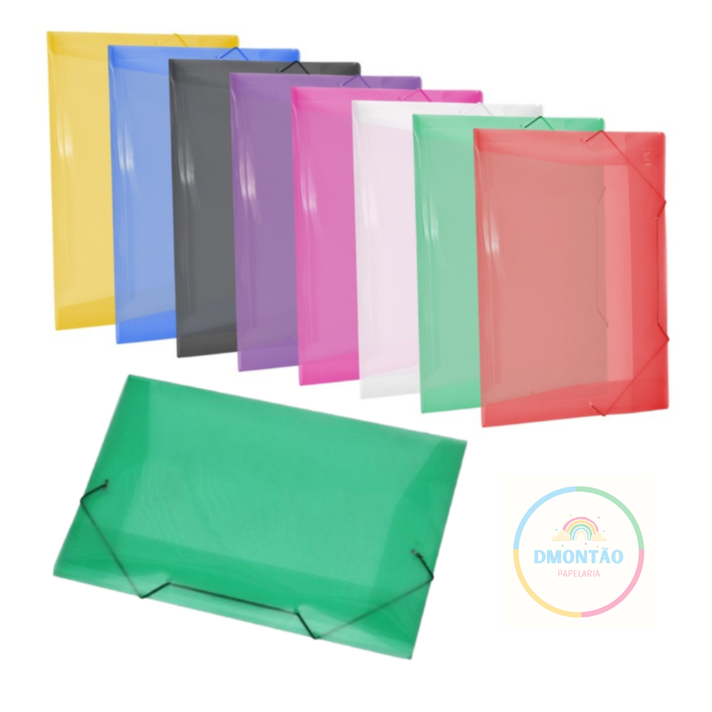 Pasta Aba Elástico  Ofício (332 x 232 mm)  1 Uidade DAC em Oferta na Shopee