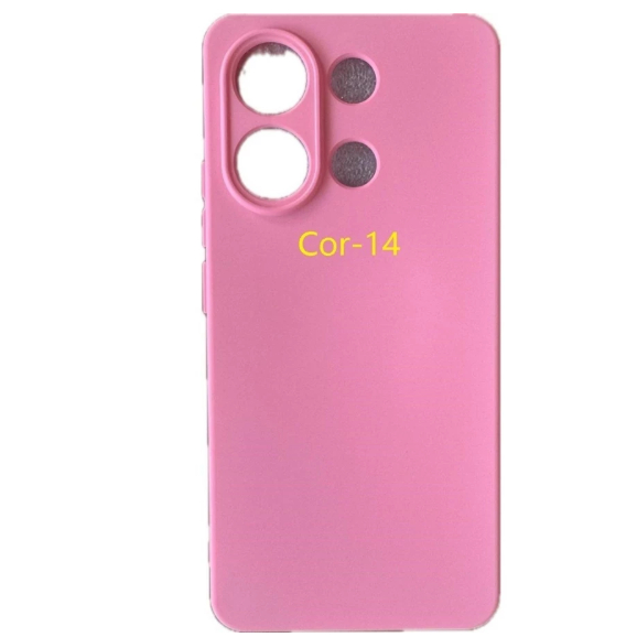 Capa Capinha Anti impacto Para Celular Xiaomi Redmi Note 13 Pro Plus 5G - Com Interior Aveludado de Silicone / 014XM - C