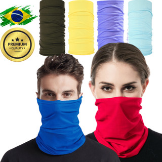 Bandana Tubular Unissex Gorro Balaclava Proteção UV Lenço Multiuso Colorida Esportiva Ciclismo Respirável