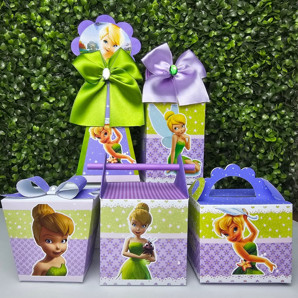 Kit Caixa Montada SININHO TINKERBELL - Personalizados - Festa infantil - Aniversário - Lembrancinha