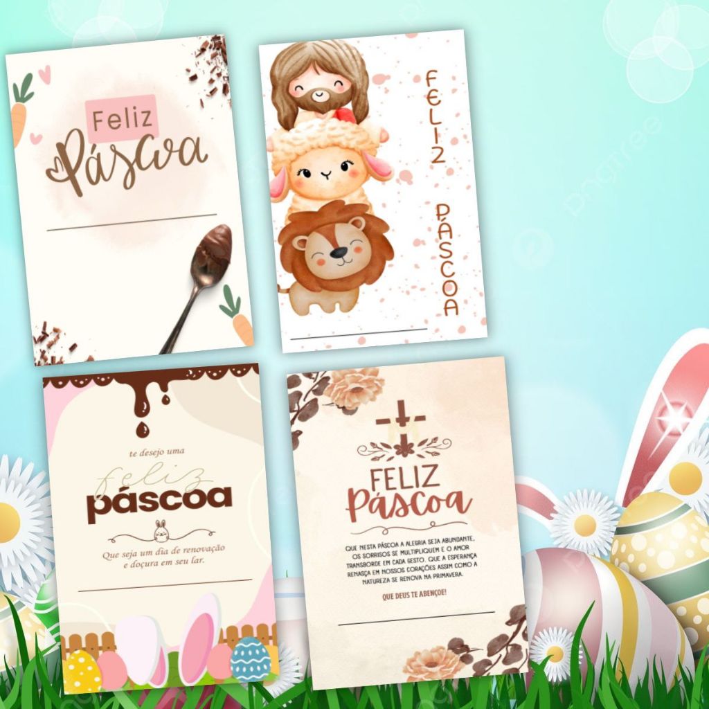 100 unids. Cartões de Agradecimento ao Cliente para Páscoa, Cartão de Páscoa