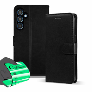 Capa Capinha Carteira Flip + Película Para Galaxy M54 em Oferta na Shopee