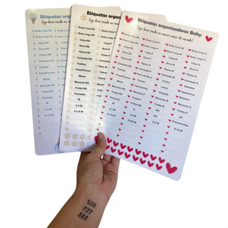 72 Etiquetas de organização quarto gaveta de bebê em Oferta na Shopee