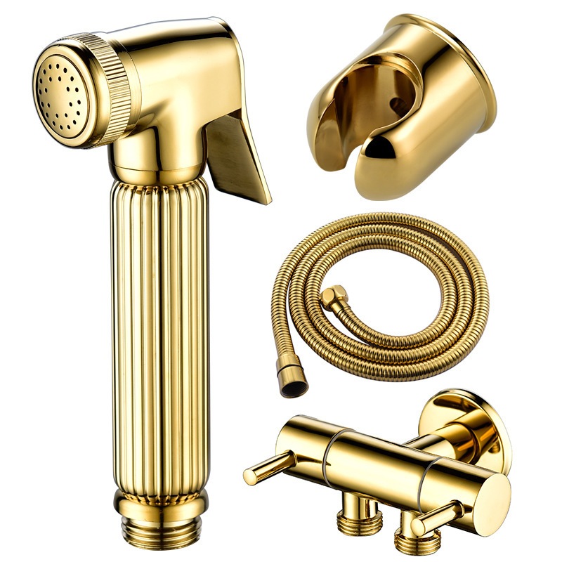 Material de latão alta pressão Ducha Higienica Chuveirinho Intima Banheiro Gold Cor Dourado Yesop