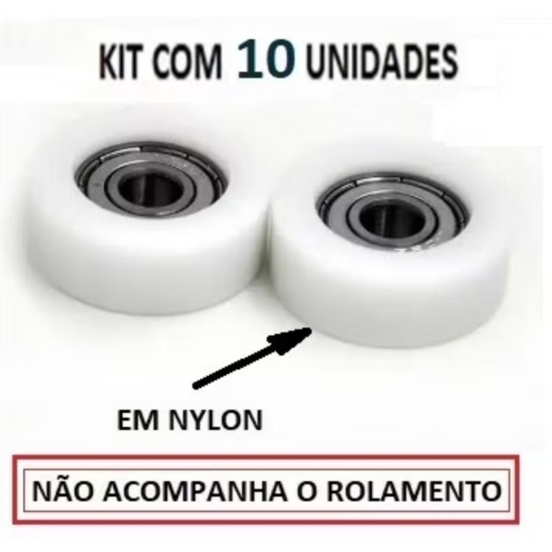 kit com 10 unidades calço rolamento ventilador