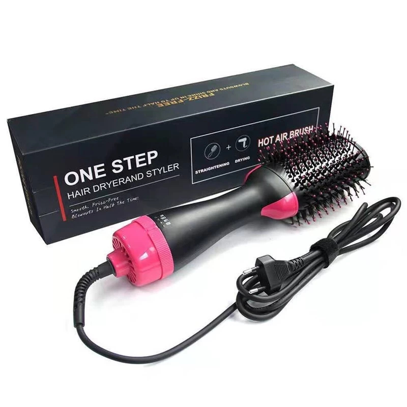 Escova Secadora Alisador Elétrica Quente Cabelo Com 3 Em1 Hair Styler 110V/220V