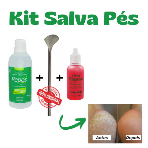 Kit ou Individual Spa para os pés Amaciante de cutículas e calosidades Repos + bisturi + gota milagrosa em Oferta na Shopee