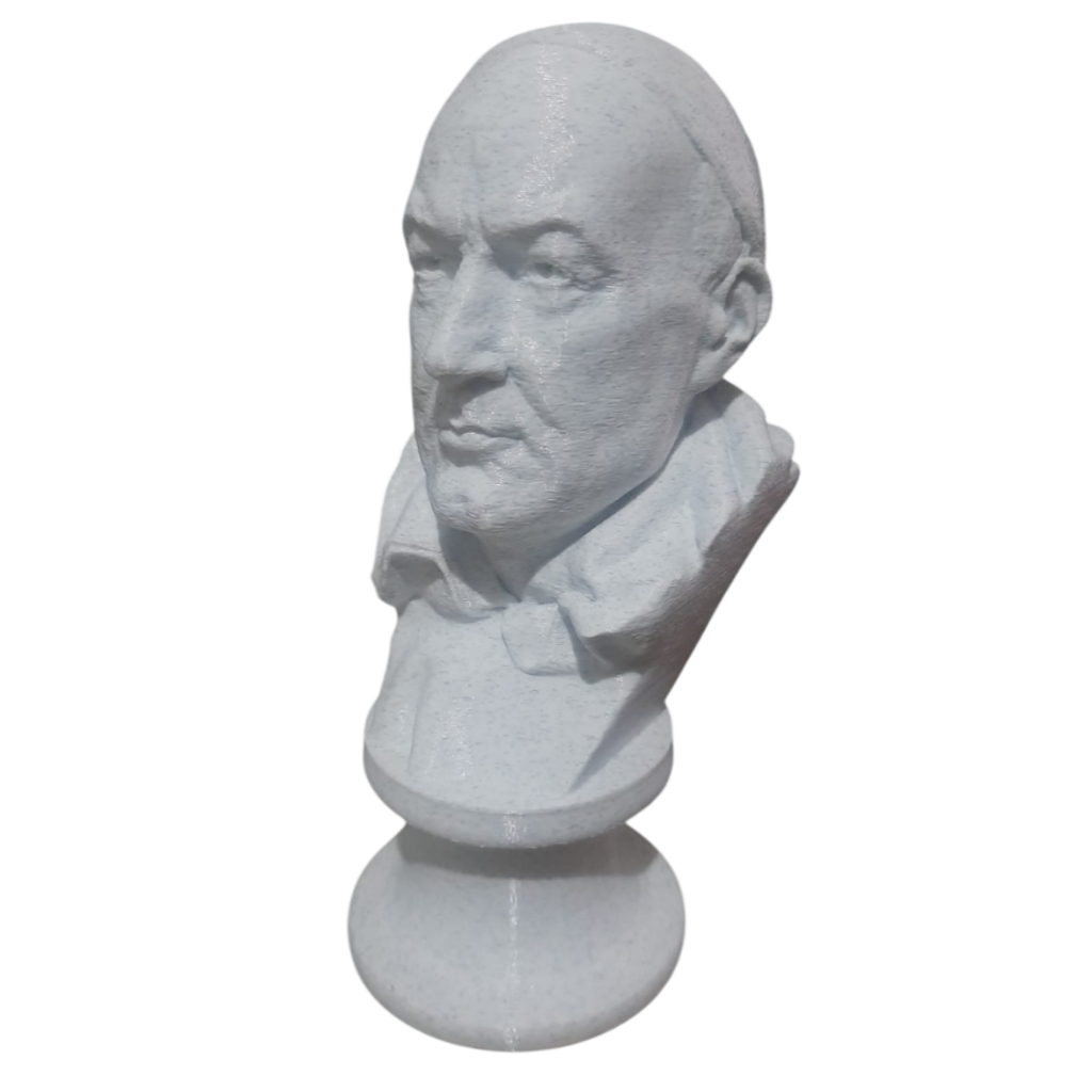 Escultura Busto São Tomás de Aquino - Teólogo Italiano - Impressão 3D