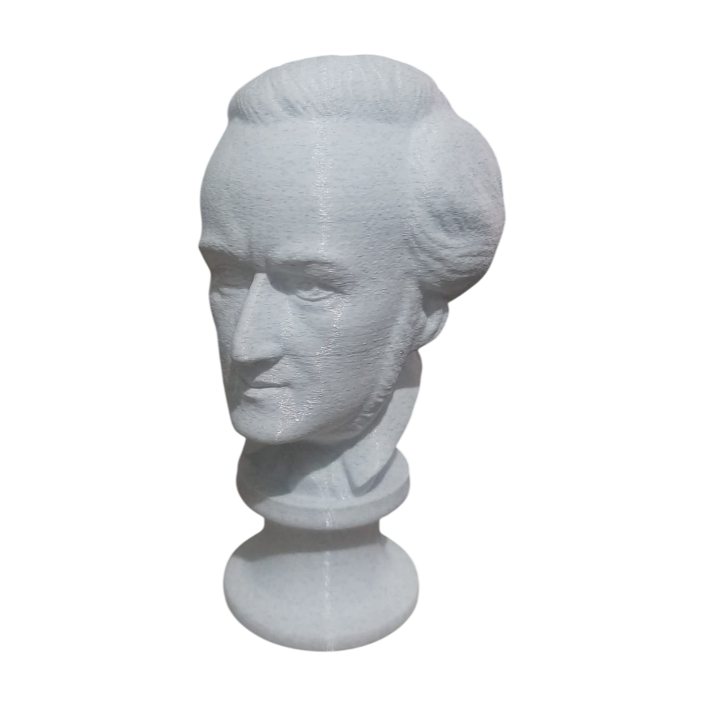 Escultura Busto Richard Wagner - Compositor Clássico Alemão - Impressão 3D