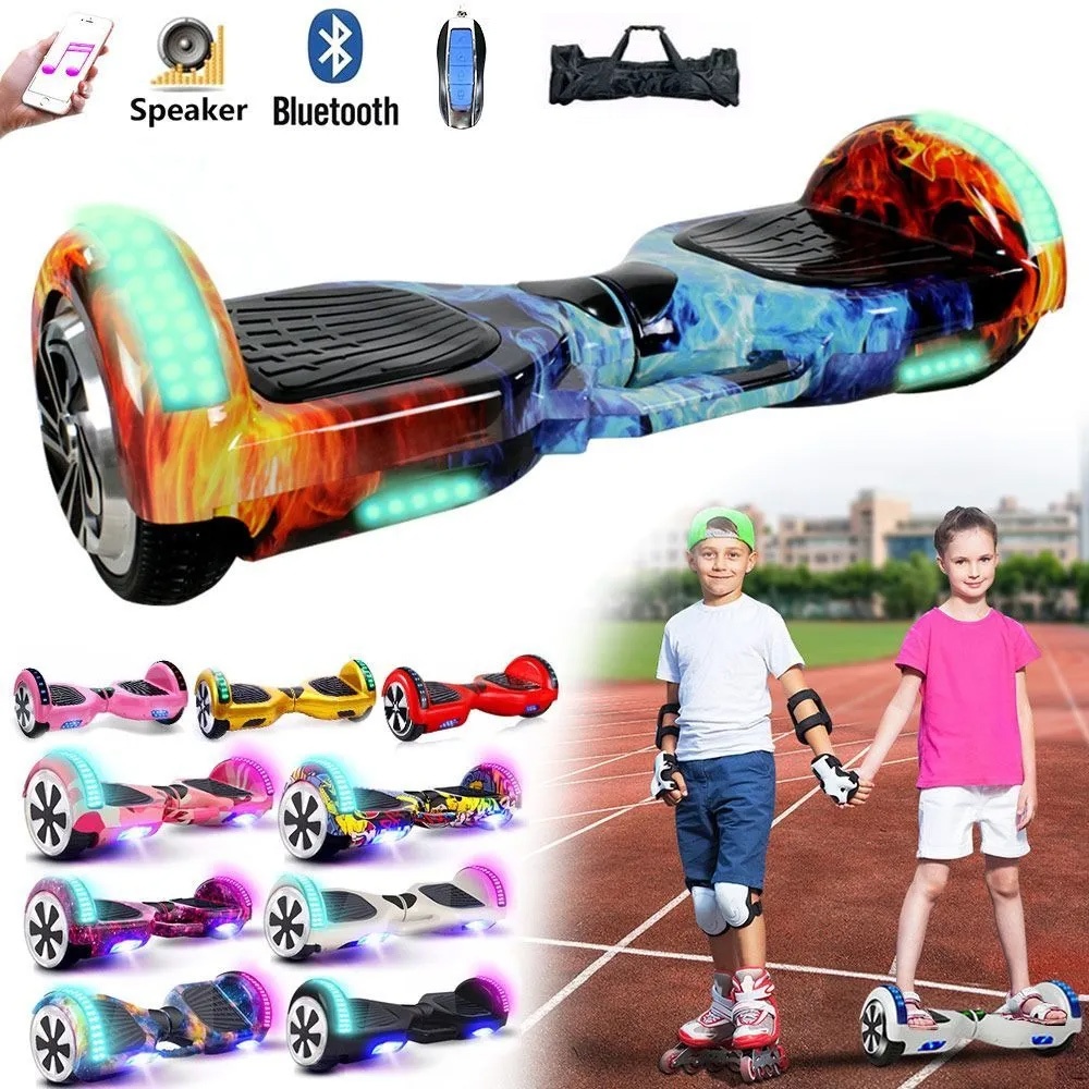 [Usado] Hoverboard Overboard Infantil Skate Elétrico 6.5" Led Bluetooth Bateria De Grande Capacidade Endurance Forte
