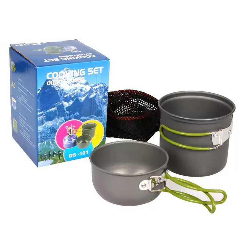 Kit de Panelas Portáteis para Camping | Alumínio Leve e Resistente | Ideal para Aventuras ao Ar Livre