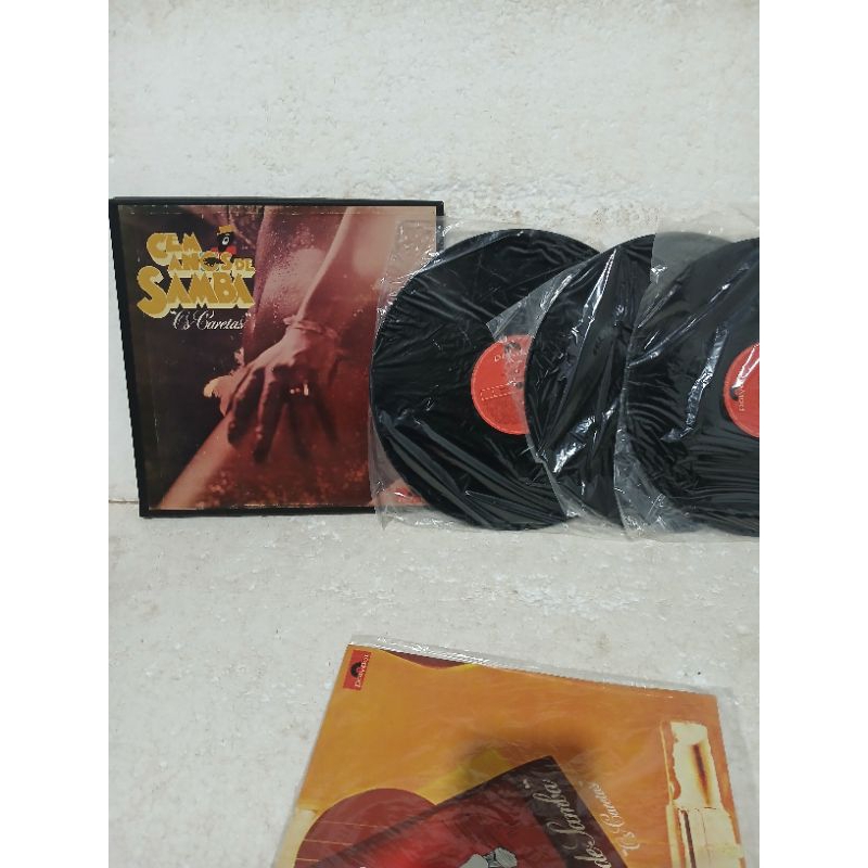 lp os caretas  - 100 anos de samba  - triplo  - livreto