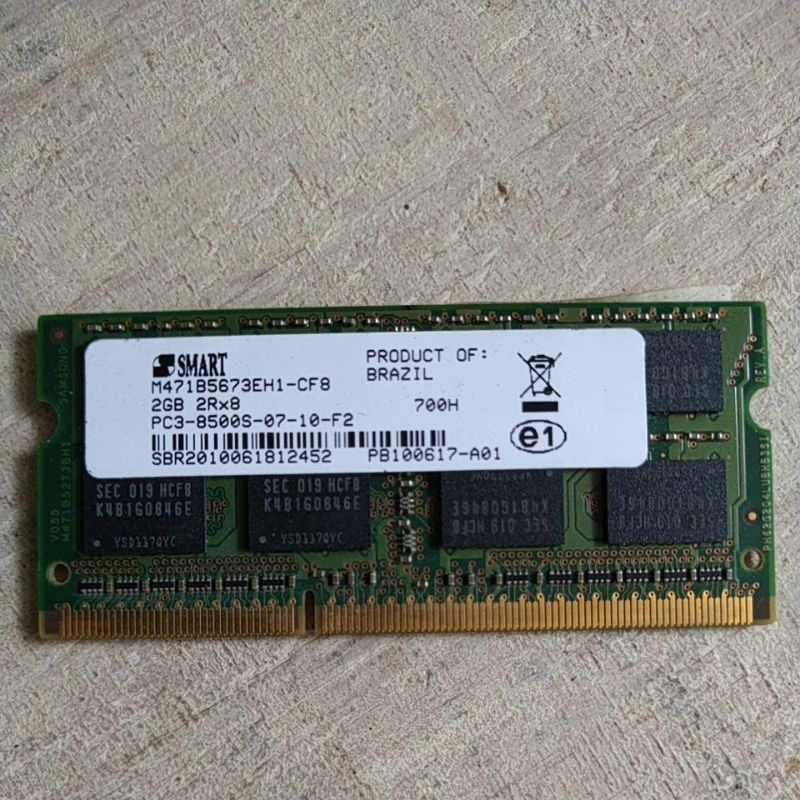 Memória DDR3 2GB para notebook