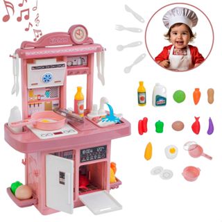 Kit Cozinha De Brinquedo Infantil Completa Solta Água E Som em Oferta na Shopee
