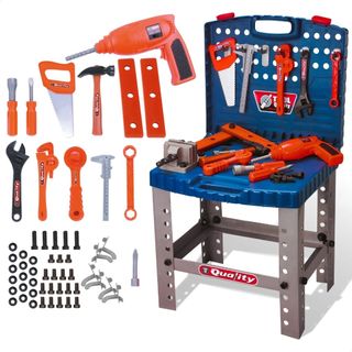 Super Kit Ferramenta com Furadeira Brinquedo Infantil 53 Peças Faz de Conta