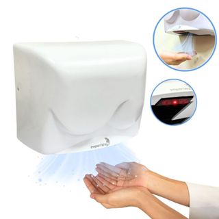 Secador de Mãos Automático com Sensor, 1500W, Velocidade do Ar 16m/s em Oferta na Shopee