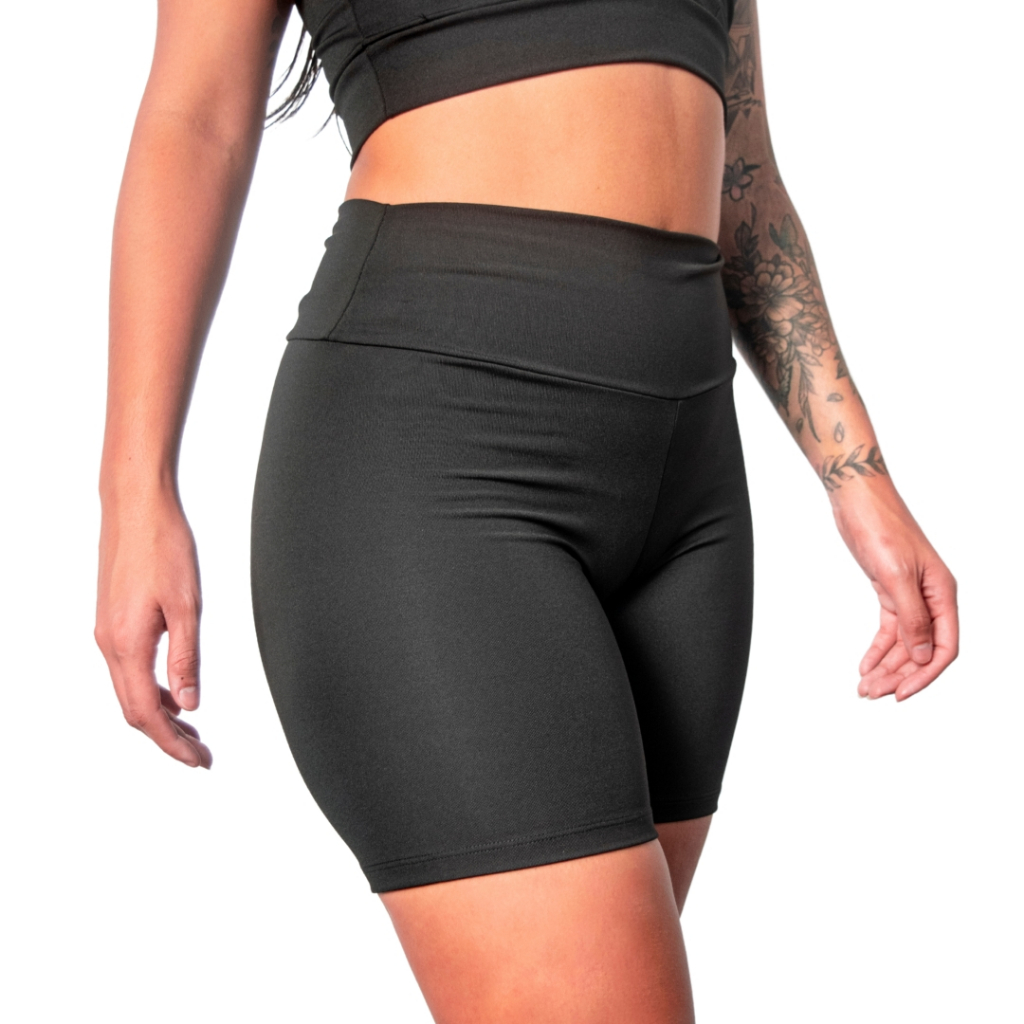 Short Básico Fitness Feminino Academia Crossfit Sem Transparência Confortável Treino