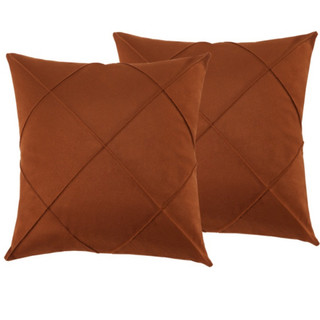 Kit 2 Capas de Almofadas 45x45cm  Decorativa  Drapeadas  Sued Macio e Aveludado  Alto Rel…