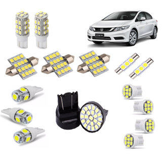 Kit Lampadas Led Premium Civic 2012 2013 Pingo Placa Teto Re em Oferta na Shopee