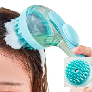 Escova Massagem De Cabeça Silicone Lavar Cabelo Banho Promove Crescimento em Oferta na Shopee
